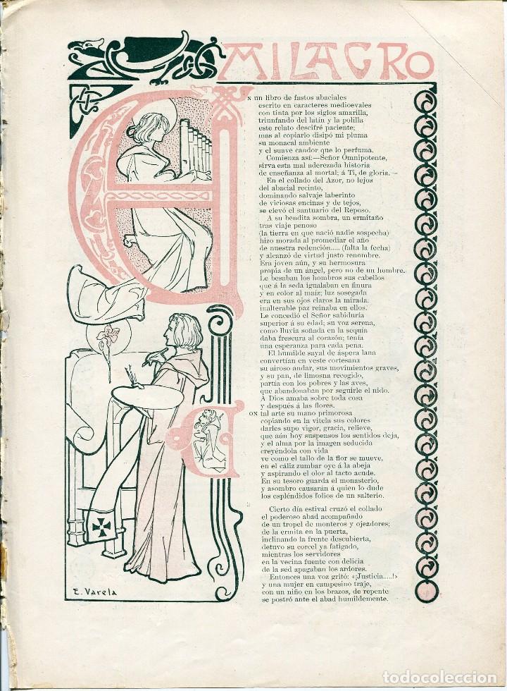 Coleccionismo: LAMINA-A&Ntilde;O 1902-- ILUSTRACION DE EULOGIO VARELA-MILAGRO