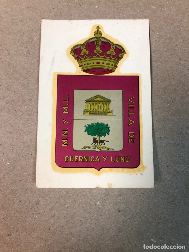Coleccionismo: CALCOMAN&Iacute;A CHAVELI - ESCUDO DE LA VILLA DE GUERNICA Y LUMO -