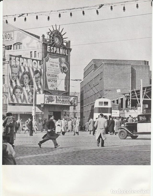 Sammelleidenschaft Papier: BARCELONA ANTIGUA - LAMINA / HOJA RECORTADA - PARALELO - TEATRO ESPA&Ntilde;OL TEMPORADA 1953-54 -
