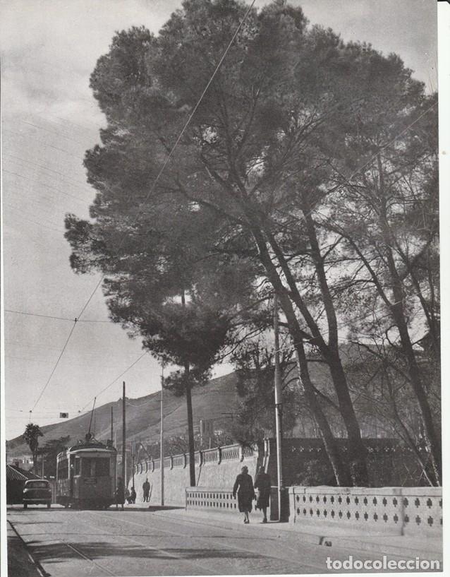Sammelleidenschaft Papier: BARCELONA ANTIGUA - LAMINA / HOJA RECORTADA - LEJOS DEL BULLICIO Y EL RUIDO - TRANVIA