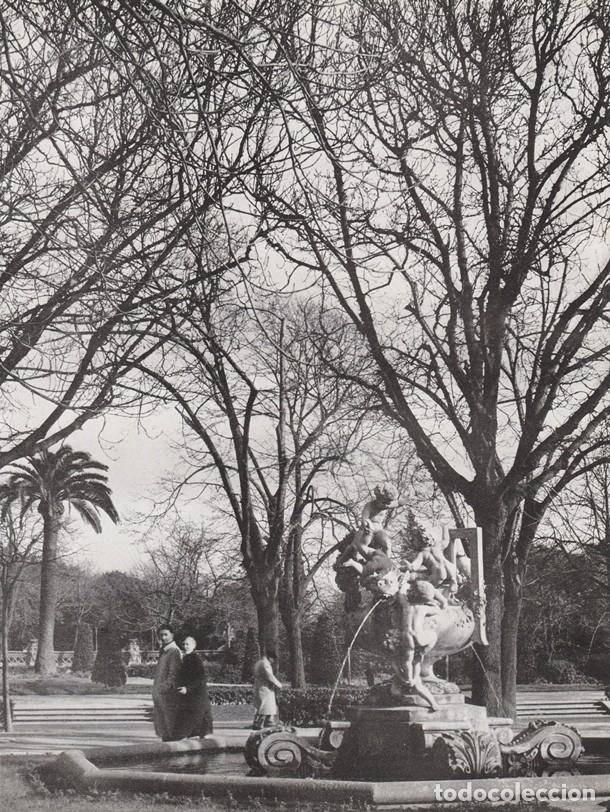Sammelleidenschaft Papier: BARCELONA ANTIGUA - LAMINA / HOJA RECORTADA - FUENTE DEL PARQUE DE LA CIUDADELA -