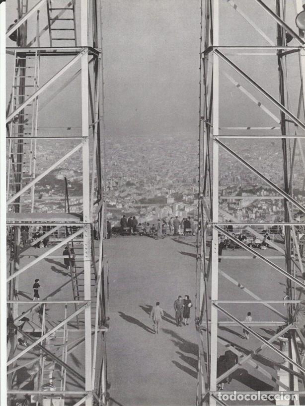 Sammelleidenschaft Papier: BARCELONA ANTIGUA - LAMINA / HOJA RECORTADA - TIBIDABO BALCON SOBRE LA CIUDAD - ATALAYA