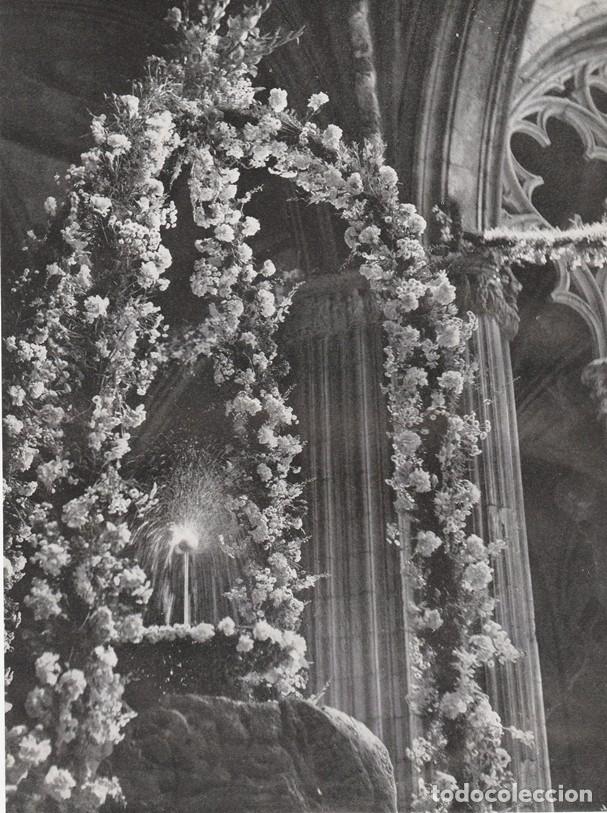 Sammelleidenschaft Papier: BARCELONA ANTIGUA - LAMINA / HOJA RECORTADA - L&acute;OU COM BALLA - CORPUS CHRISTI - CLAUSTRO CATEDRAL -