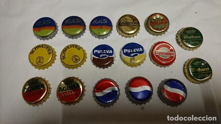 Coleccionismo: LOTE DE CHAPAS, CHAPA VARIAS, AGUILAR, PEPSI, KAS, PULEVA Y MAS