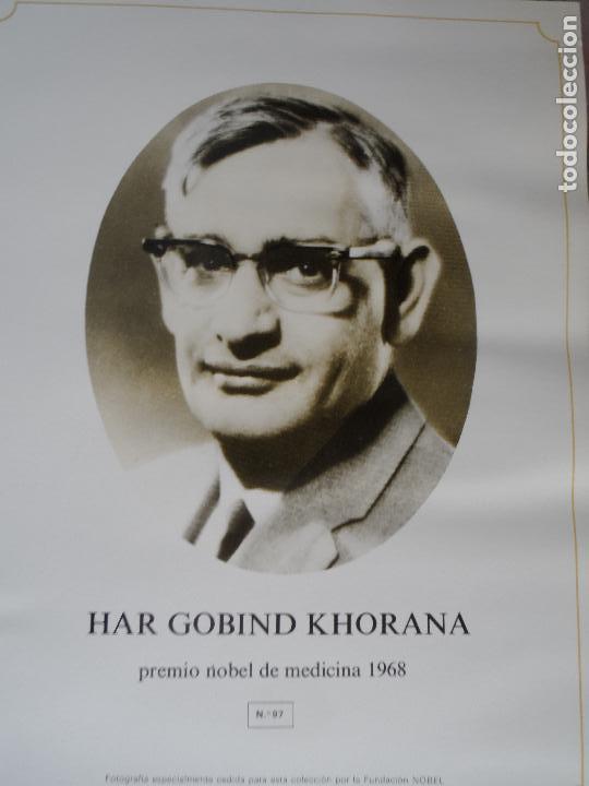Coleccionismo: HAR GOBIND KHORANA PREMIO NOBEL MEDICINA  1968 ANVERSO FOTO REVERSO BIOGRAFIA