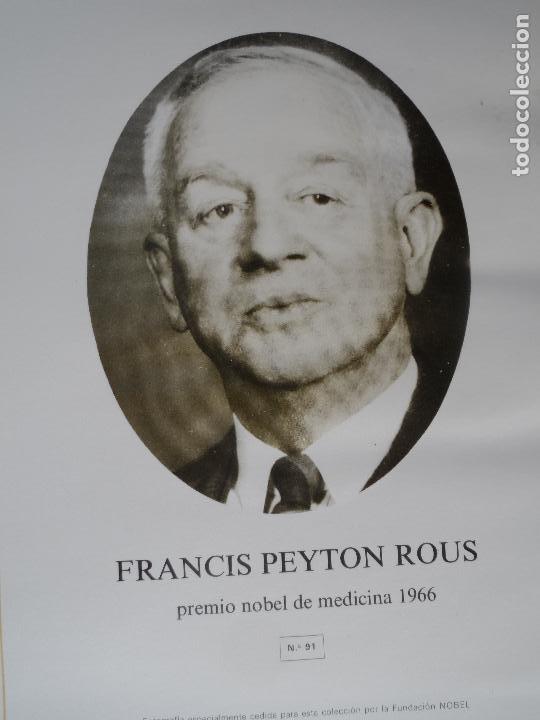 Coleccionismo: FRANCIS PEYTON ROUS PREMIO NOBEL MEDICINA 1966  ANVERSO FOTO REVERSO BIOGRAFIA