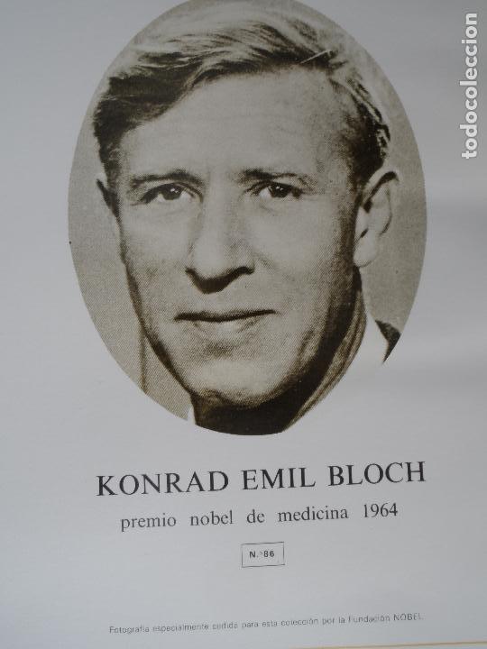 Coleccionismo: KONRAD EMIL BLOCH PREMIO NOBEL MEDICINA  1964 ANVERSO FOTO REVERSO BIOGRAFIA