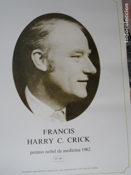 Coleccionismo: FRANCIS HARRY C. CRICK PREMIO NOBEL MEDICINA 1962  ANVERSO FOTO REVERSO BIOGRAFIA