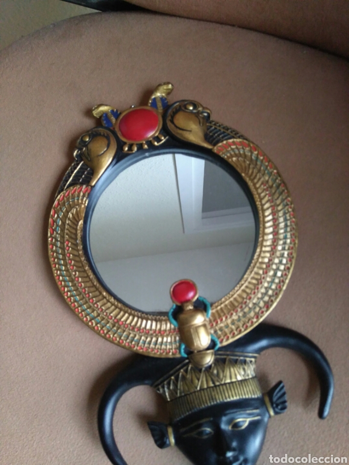 Coleccionismo: Espejo de Egipto Modelo Cleopatra - Foto 2