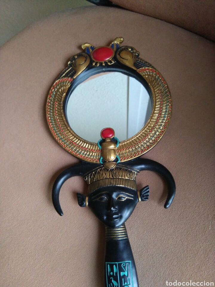 Coleccionismo: Espejo de Egipto Modelo Cleopatra - Foto 4