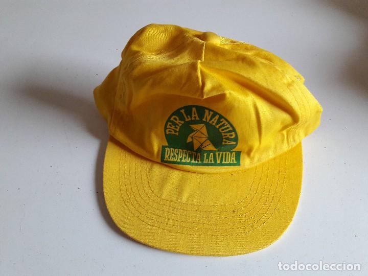 Coleccionismo: gorra de publicidad per la natura, respecta la vida.