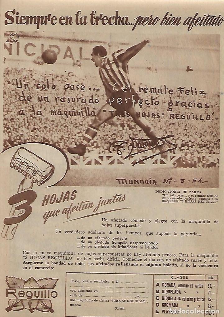 Collezionismo: A&Ntilde;O 1954 RECORTE PRENSA PUBLICIDAD HOJAS AFEITAR REGUILLO DEDICATORIA ZARRA DENTICLOR DENTIFRICO