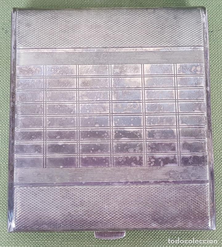 Coleccionismo: PITILLERA DE ALPACA PLATEADA. ESPA&Ntilde;A. CIRCA 1950. - Foto 1