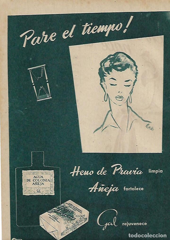 Sammelleidenschaft Papier: A&Ntilde;O 1954 RECORTE PRENSA PUBLICIDAD JABON HENO DE PRAVIA COLONIA A&Ntilde;EJA GAL TELA EVERGLAZE IMPERIAL