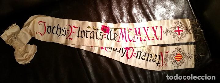 Coleccionismo: BANDA DE ELS JOCHS FLORALS DE BARCELONA DE 1921 DE L&acute;ATENEU OBRER