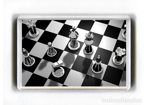 Coleccionismo: IMAN ACRILICO NEVERA - AJEDREZ CHESS - Foto 1