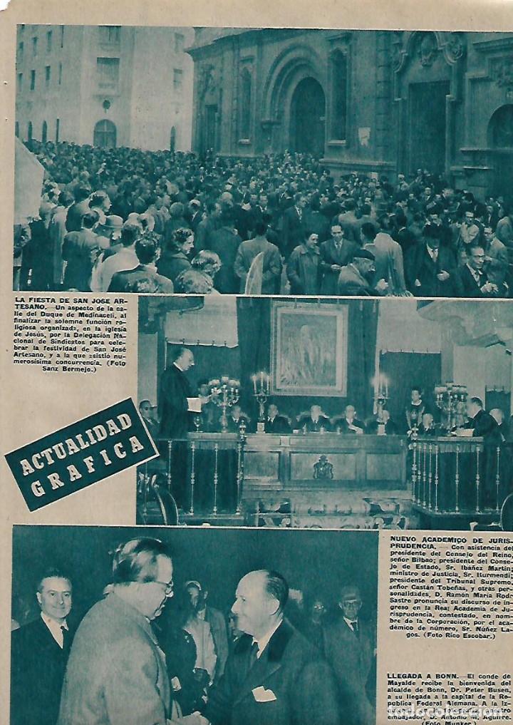 Coleccionismo: A&Ntilde;O 1956 RECORTE PRENSA FIESTA SAN JOSE DUQUE MEDINACELLI FINANZAUTO MOTO LUBE NISU LOS MADRAZO ARTE