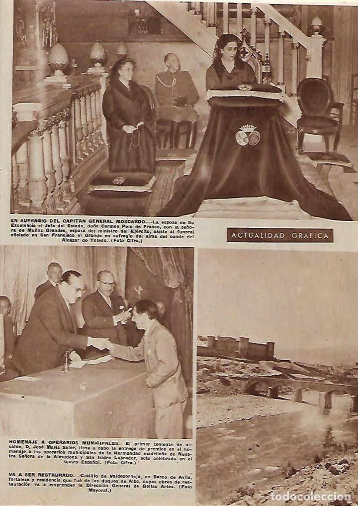 Coleccionismo: A&Ntilde;O 1956 RECORTE PRENSA CASTILLO DE VALDECORNEJA BARCO DE AVILA FORTALEZA PROXIMA RESTAURACION