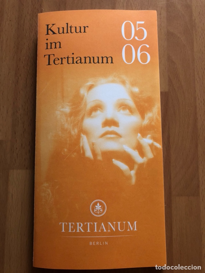 Coleccionismo: Programa o flyer tertianum berlin.marlene Dietrich en portada
