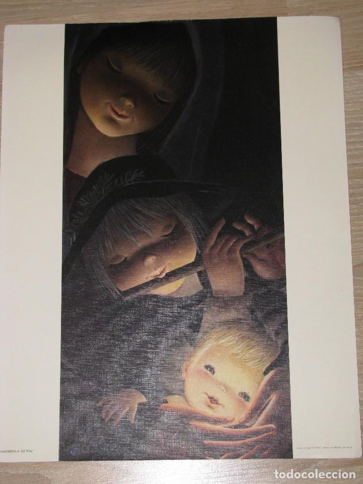 Coleccionismo: LAMINA ILUSTRACION DE FERRANDIZ. IMPRESO EN INGRO. 43X34 CM. HARMONIA DE PAZ.