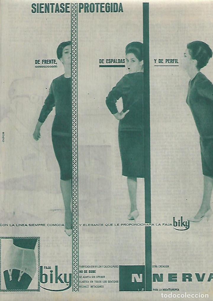 Coleccionismo: A&Ntilde;O 1962 RECORTE PRENSA PUBLICIDAD FAJA BIKY NERVA