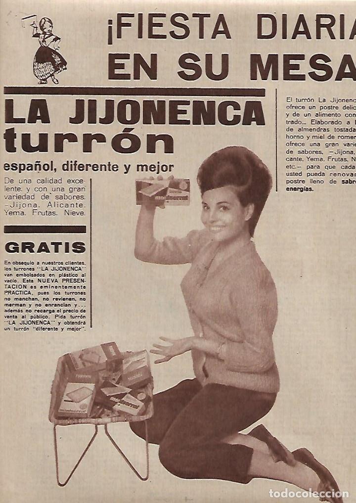 Sammelleidenschaft Papier: A&Ntilde;O 1962 RECORTE PRENSA PUBLICIDAD TURRON LA JIJONENCA