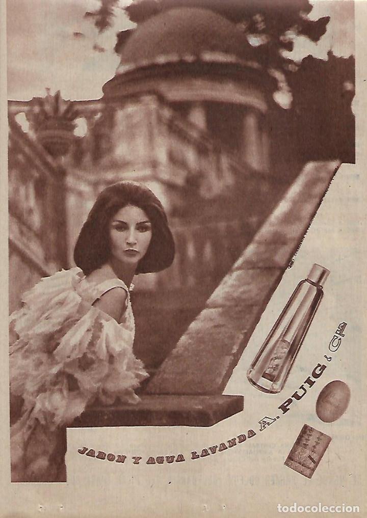 Coleccionismo: A&Ntilde;O 1962 RECORTE PRENSA PUBLICIDAD JABON AGUA LAVANDA PUIG
