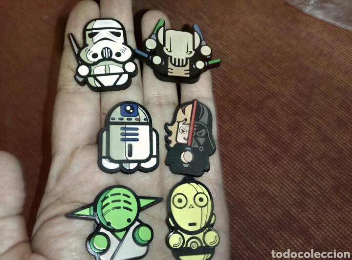 Coleccionismo: Star wars lote 6 imanes +minifigura de regalo