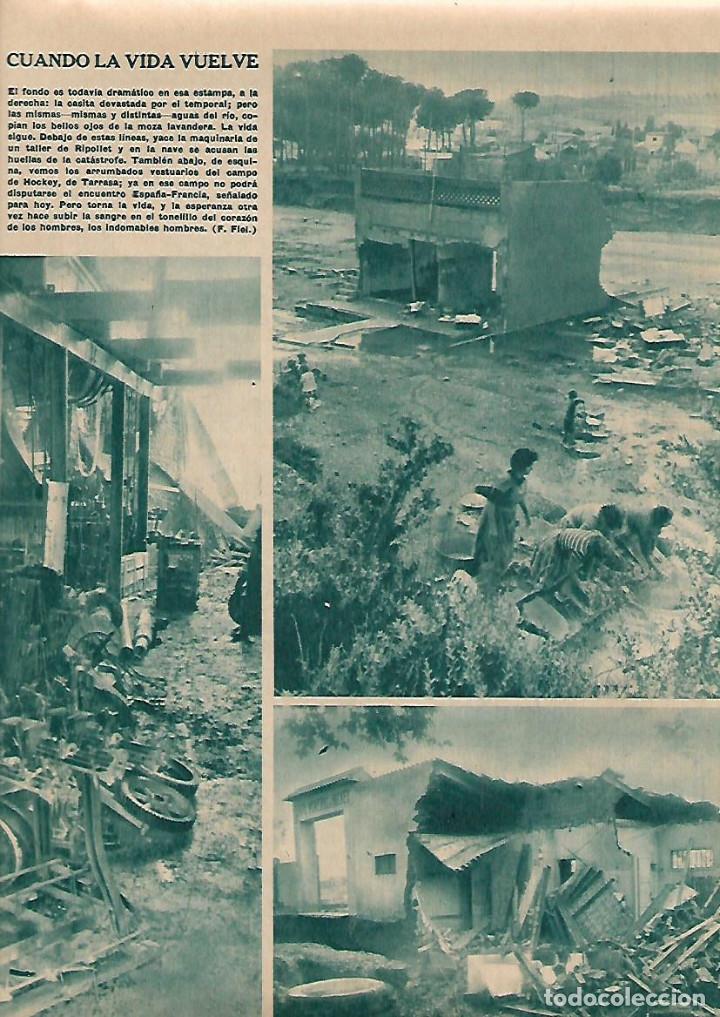 Coleccionismo: A&Ntilde;O 1962 RECORTE PRENSA INUNDACIONES CATALUNYA CAMPO HOCKEY TERRASSA RIPOLLET
