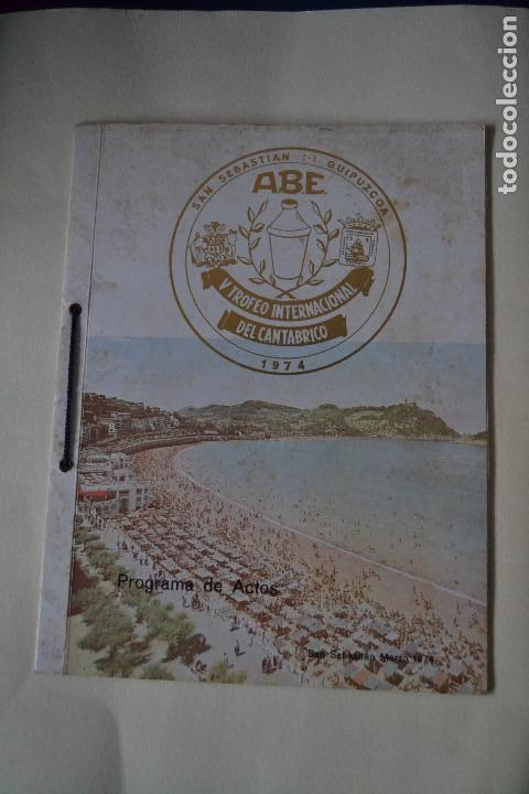 Collezionismo: PROGRAMA DE ACTOS DEL CAMPEONATO DE COCTELERIA EN SAN SEBASTIAN DE 1974