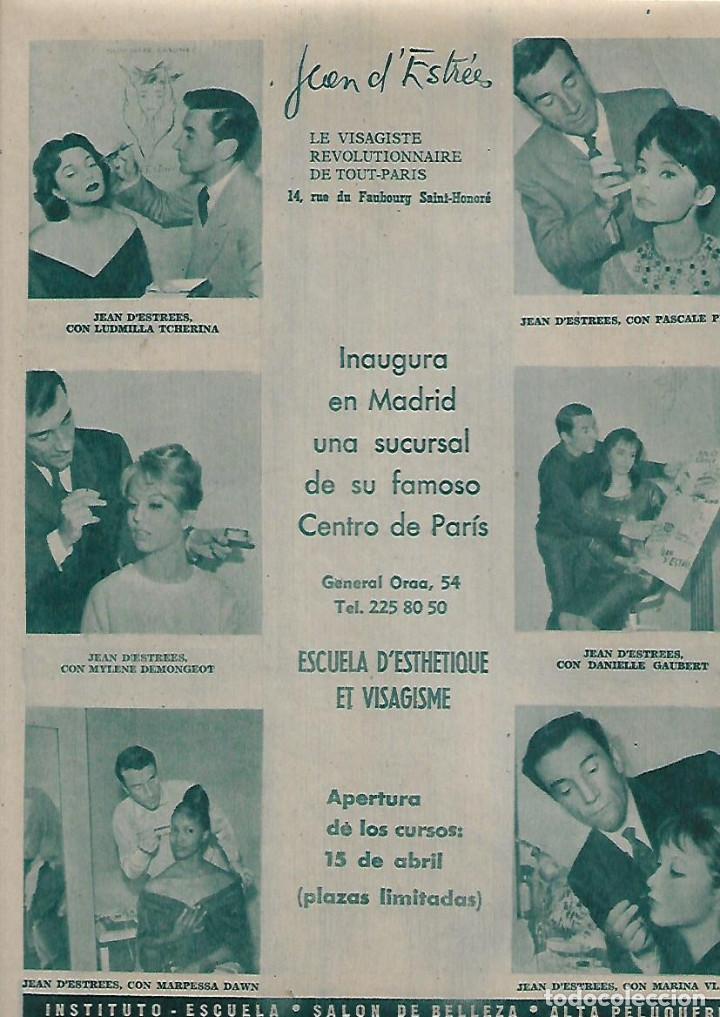 Coleccionismo: A&Ntilde;O 1962 RECORTE PRENSA PUBLICIDAD FLAN POTAX TASADA Y BELTRAN JEAN ESTREES SALON PELUQUERIA
