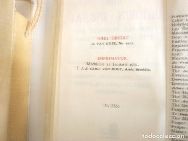 Coleccionismo: Libro de misa Domingo a&ntilde;o 1961 - Foto 1