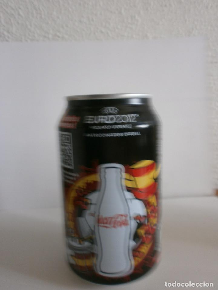 Coleccionismo: Lote de 4 latas de Coca Cola / Zero Eurocopa 2012 - Foto 2