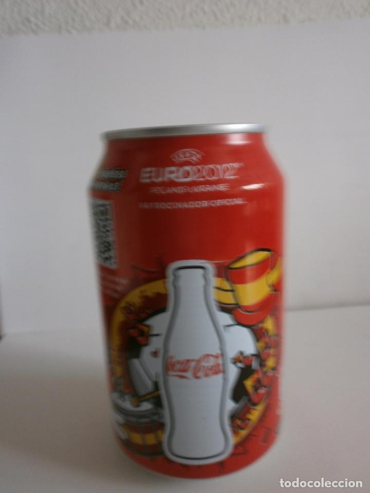 Coleccionismo: Lote de 4 latas de Coca Cola / Zero Eurocopa 2012 - Foto 4