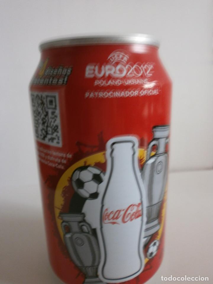 Coleccionismo: Lote de 4 latas de Coca Cola / Zero Eurocopa 2012 - Foto 5