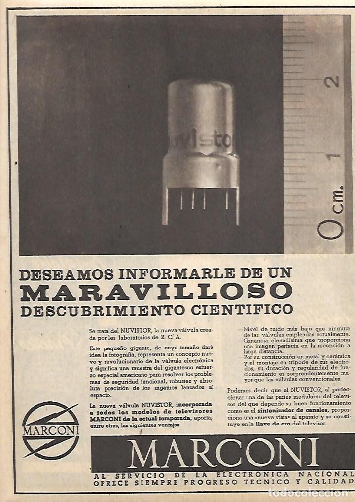 Sammelleidenschaft Papier: A&Ntilde;O 1963 RECORTE PRENSA PUBLICIDAD CALEFACCION COINTRA GODESIA NUVISTOR MARCONI VALVULA