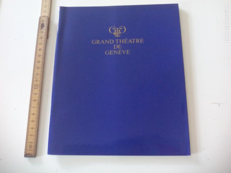 Coleccionismo: Programa de Ballet. Grand Th&eacute;atre de Geneve TEATRO GINEBRA SUIZA spectacle 1985 ORPH&Eacute;E, CA&Iuml;N ET ABEL