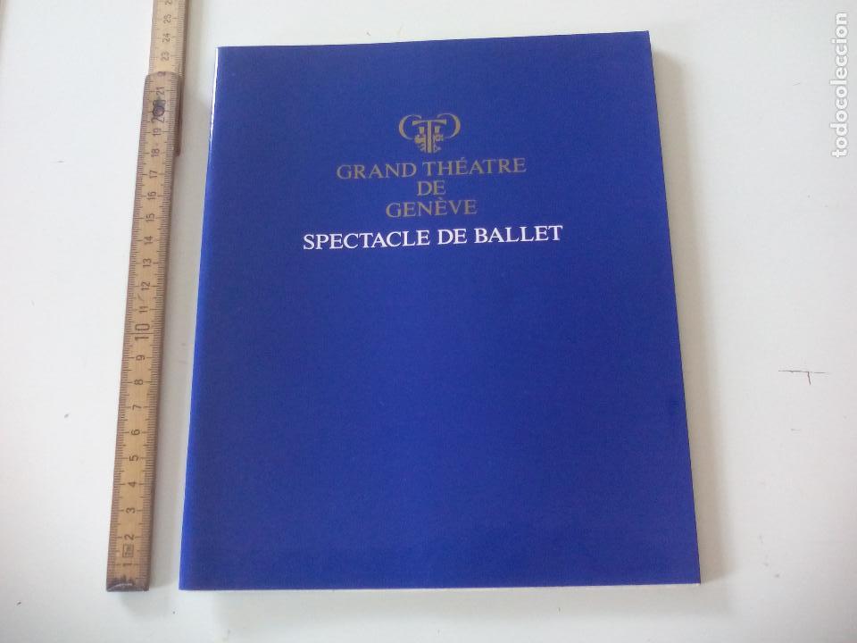 Coleccionismo: Programa de Ballet. Grand Th&eacute;atre de Geneve TEATRO GINEBRA SUIZA spectacle 1985 ORPH&Eacute;E, CA&Iuml;N ET ABEL