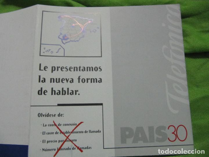 Coleccionismo: -----TELEFONICA PAIS 30---- - Foto 3