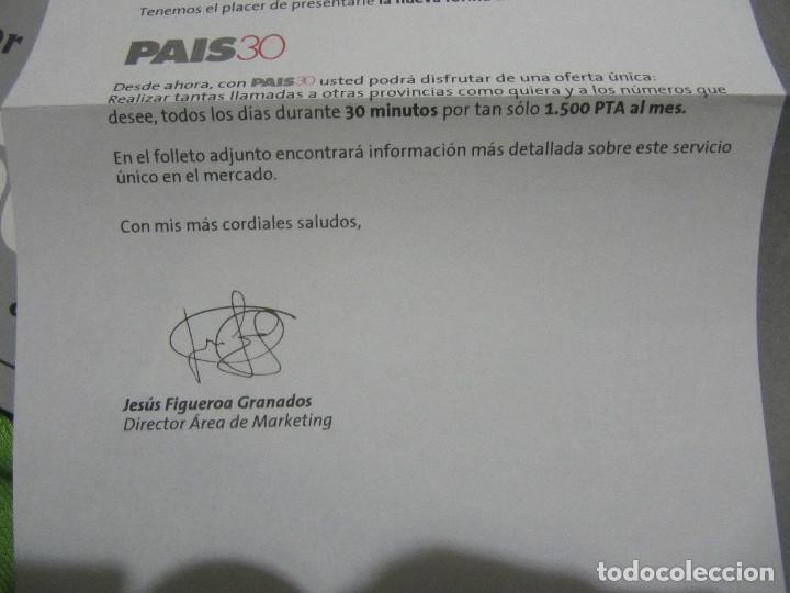 Coleccionismo: -----TELEFONICA PAIS 30---- - Foto 5