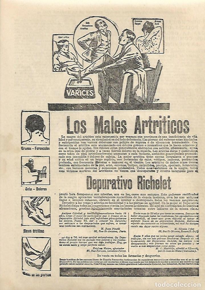Collecting paper: A&Ntilde;O 1931 RECORTE PRENSA PUBLICIDAD DEPURATIVO RICHELET ARTRITRIS MALES ARTRITICOS
