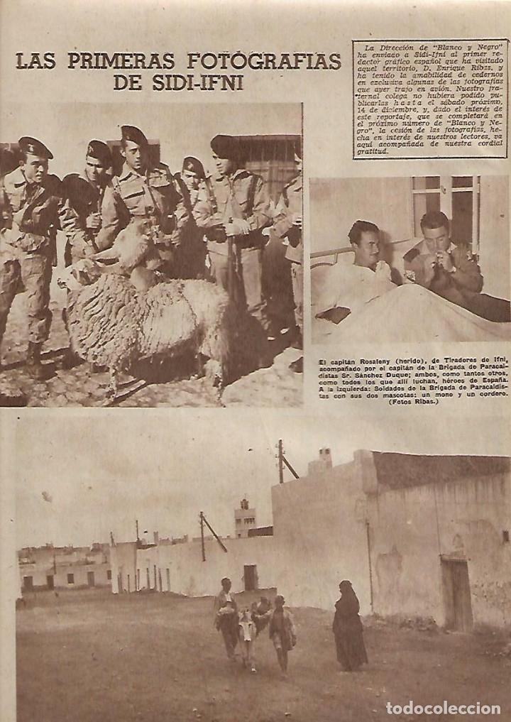 Colecionismo: A&Ntilde;O 1957 RECORTE PRENSA PRIMERAS FOTOGRAFIAS SIDI IFNI MUERTE TENIENTE ORTIZ DE ZARATE