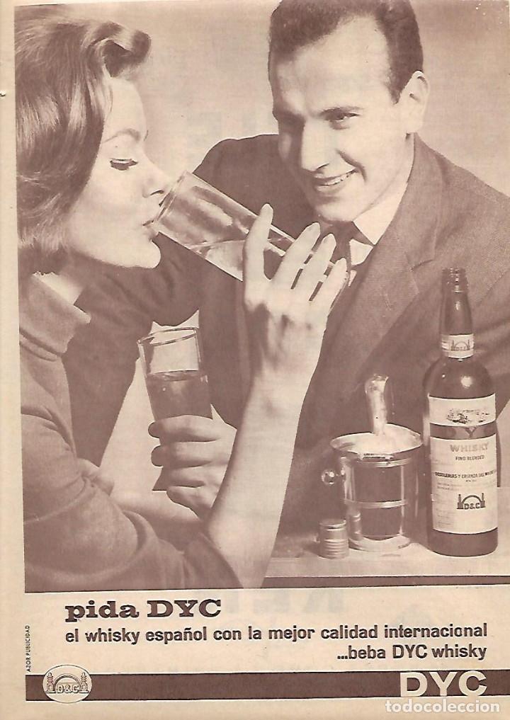 Collecting paper: A&Ntilde;O 1963 RECORTE PRENSA PUBLICIDAD BEBIDAS DYC WHISKY ESPA&Ntilde;OL