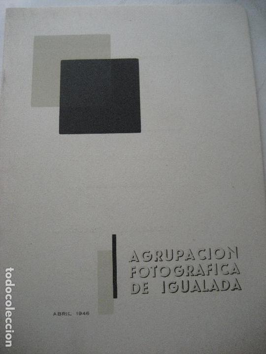 Coleccionismo: Igualada. 1946. Boletin de la Agrupacion Fotografica de Igualada. N&ordm; 50