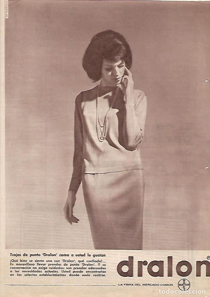 Collectionnisme: A&Ntilde;O 1963 RECORTE PRENSA PUBLICIDAD TRAJES DE PUNTO DRALON TRANSISTOR LAVIS RADIO