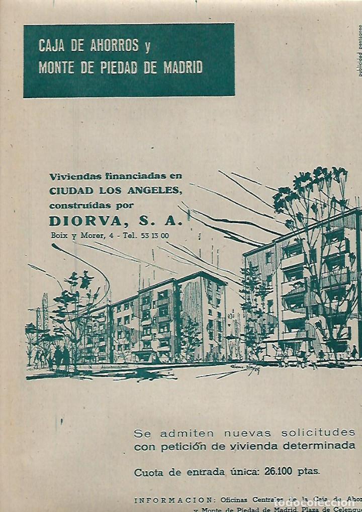 Coleccionismo: A&Ntilde;O 1960 RECORTE PRENSA PUBLICIDAD DIORVA VENTA VIVIENDAS PISOS CIUDAD DE LOS ANGELES