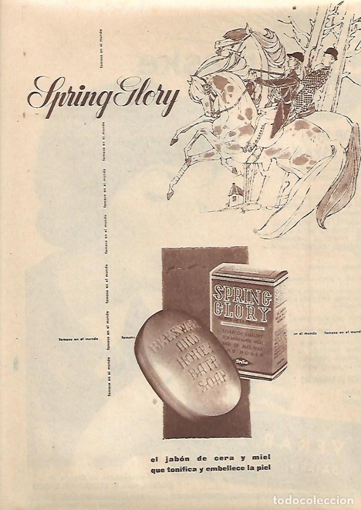 Collectionnisme: A&Ntilde;O 1960 RECORTE PRENSA PUBLICIDAD JABON SPRING GLORY VEKAR CLIMA MASKE HICO