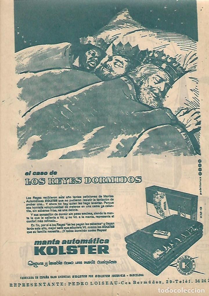 Collectionnisme: A&Ntilde;O 1960 RECORTE PRENSA PUBLICIDAD MANTA AUTOMATICA KOLSTER