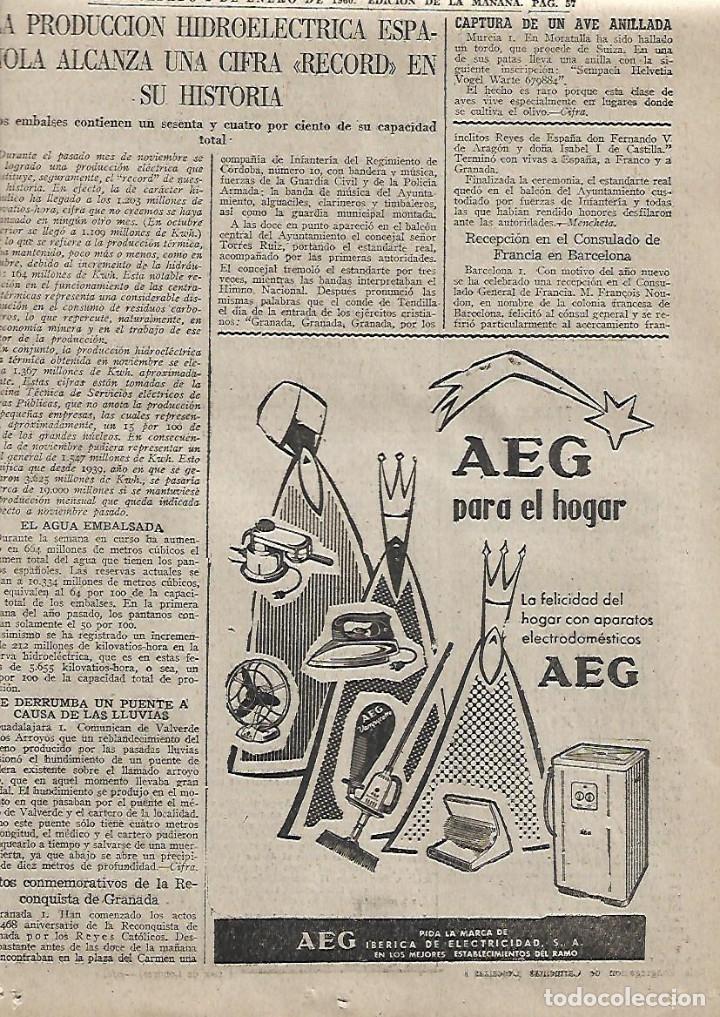 Coleccionismo: A&Ntilde;O 1960 RECORTE PRENSA PUBLICIDAD ELECTRODOMESTICOS AEG