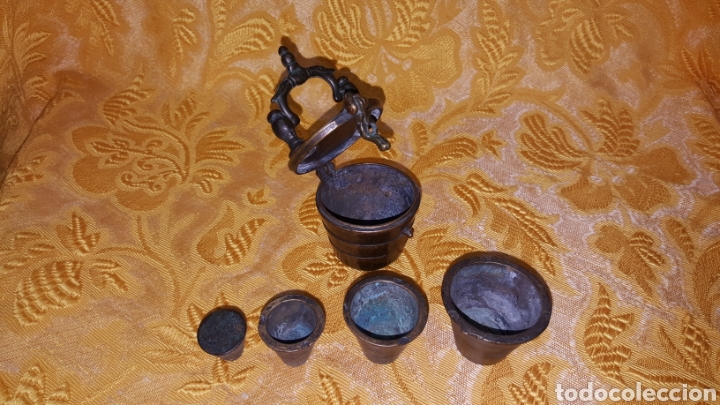Coleccionismo: PONDERAL DE BRONCE CON ASA Y CIERRE - Foto 9